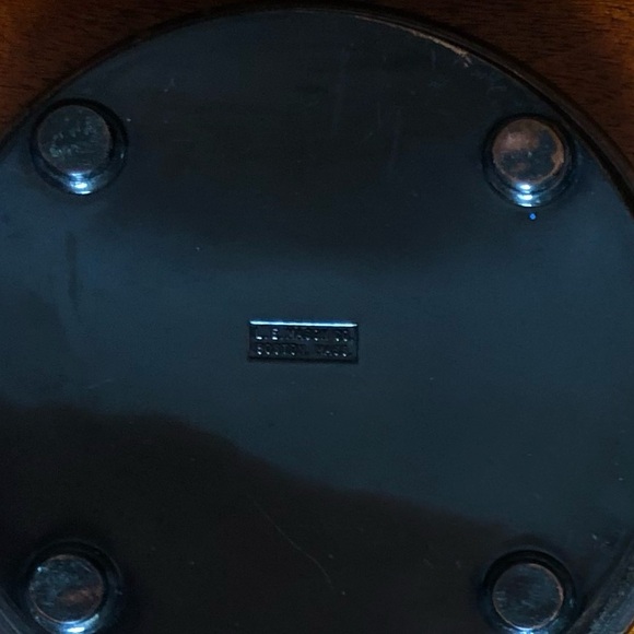 Vintage Mid-Century Japanned Monogram D Coaster Set - Picture 5 of 6